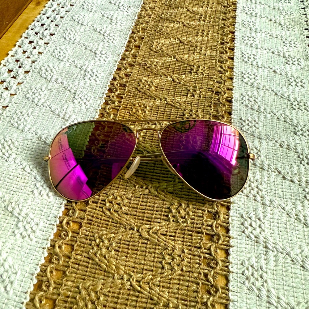 Ray-Ban Aviator Flash Lenses pink polarized 58mm
